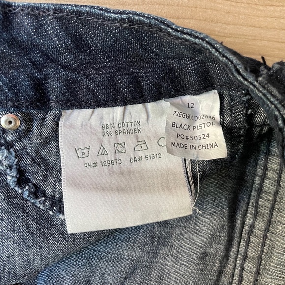 Joe's Jeans Medium Wash Studded Skinny Jeans Black Pistol Girl's 12 - Picture 11 of 11